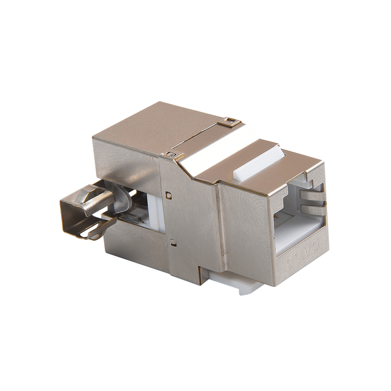 SMT-1016D8C6-FTP 180도 차폐 CAT6A 키스톤 잭 110 및 KRONE IDC